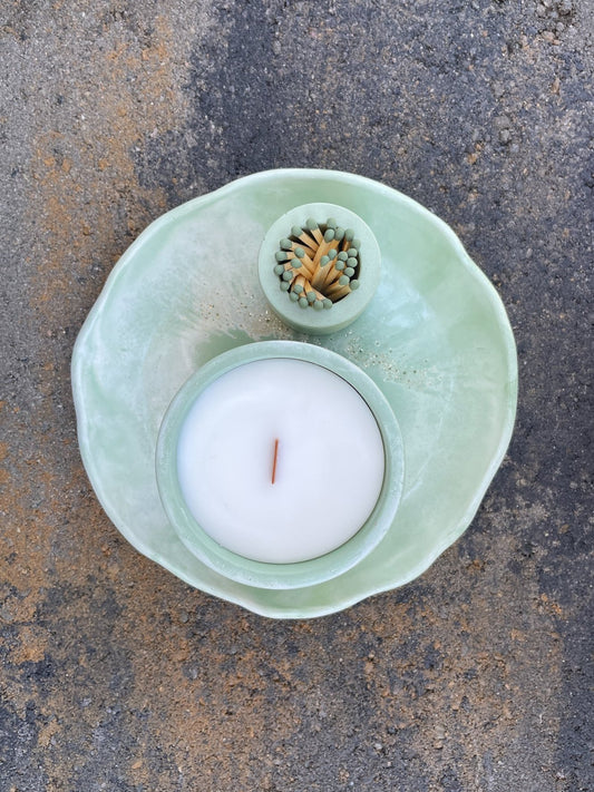 Balboa Park Candle + Tray Bundle