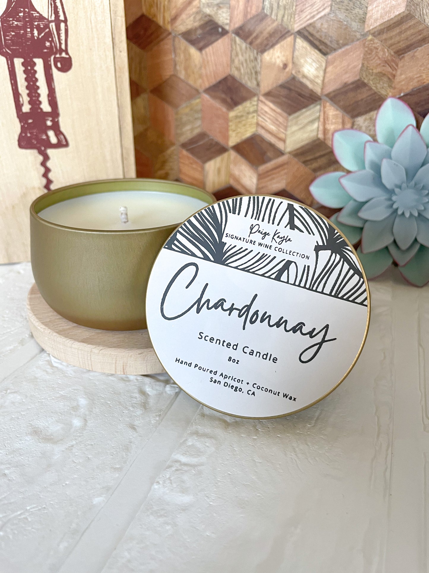 Chardonnay Wine Candle