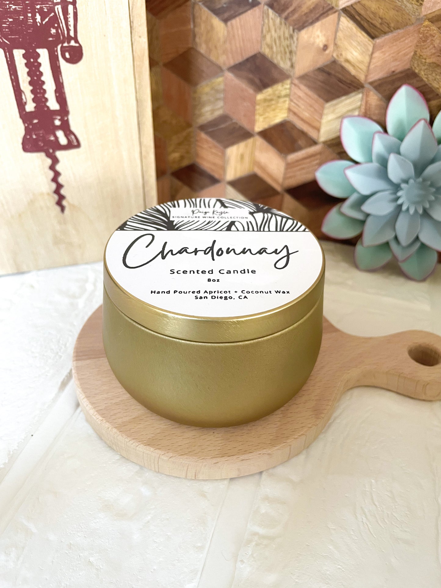 Chardonnay Wine Candle