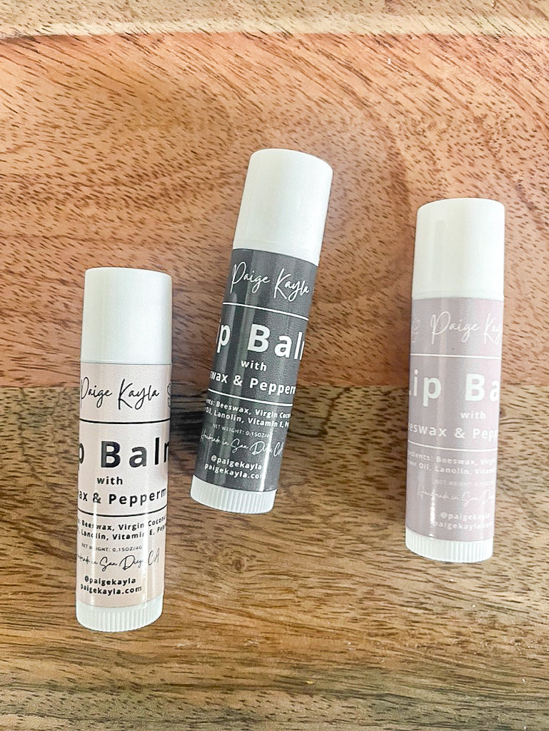 Beeswax + Peppermint Lip Balm