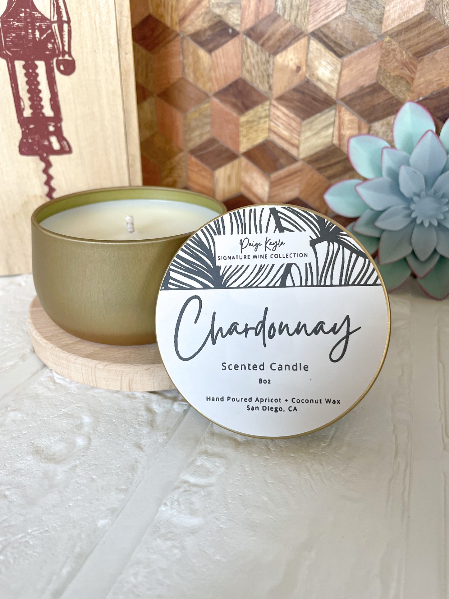 Chardonnay Wine Candle