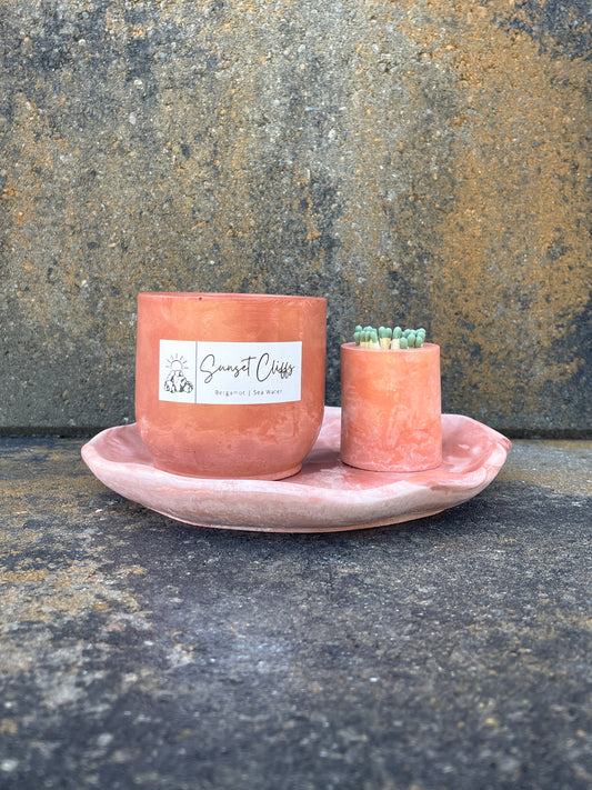 Sunset Cliffs Candle + Tray Bundle