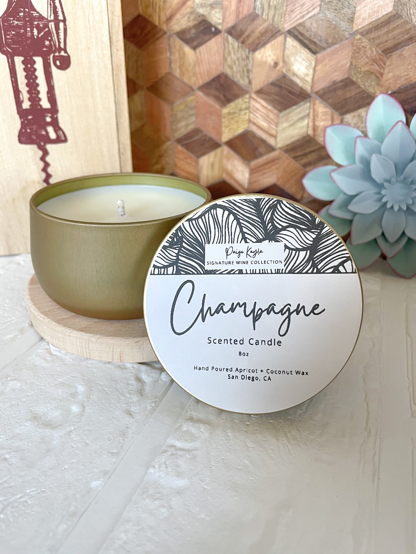 Champagne Wine Candle